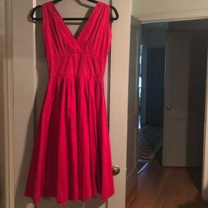 Red 50’s style midi